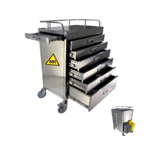 HO-M01 Stainless Steel MRI Trolley