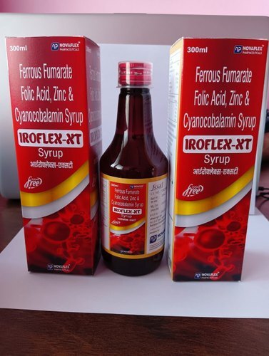 Ferrous Fumarate, Folic Acid, Zinc & Cyanocobalamin Syrup - Age Group: Suitable For All