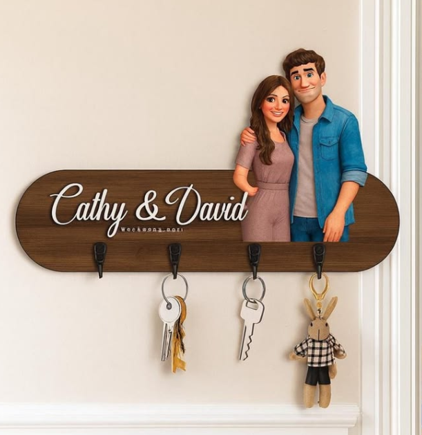 Personalized Key Holder - Color: As Per Requirement