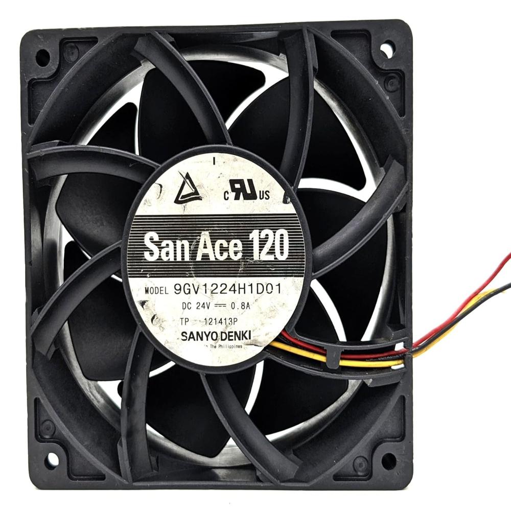 SANACE 9GV1224H1D01 12038mm 24V DC 0.8A 5200RPM Industrial Brushless Air Axial Cooling Fan 