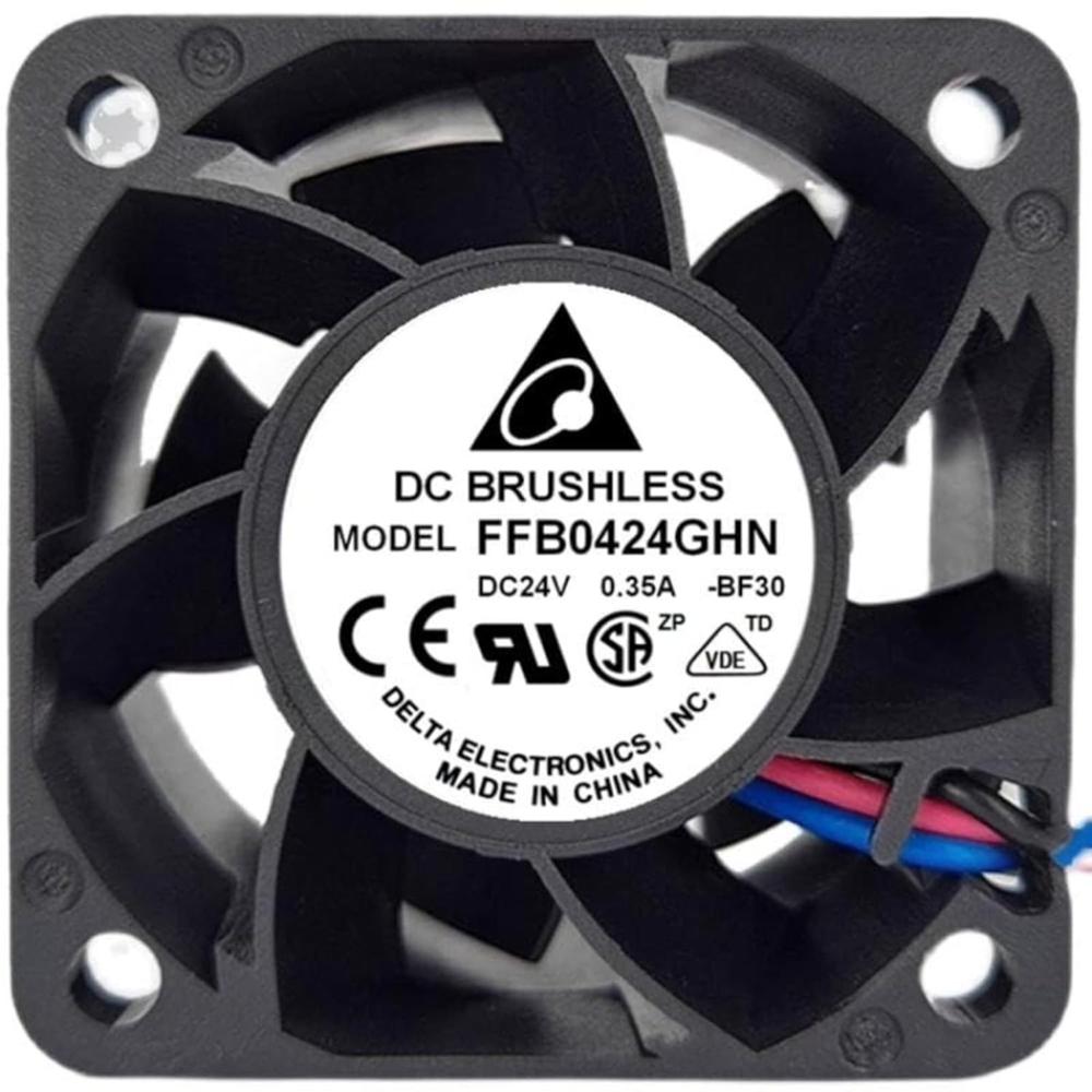 Delta FFB0424GHN DC Brushless Fan 24V DC 0.35A 4028mm 3-Wire Industrial Ball Bearing Axial CPU Cooling Fan
