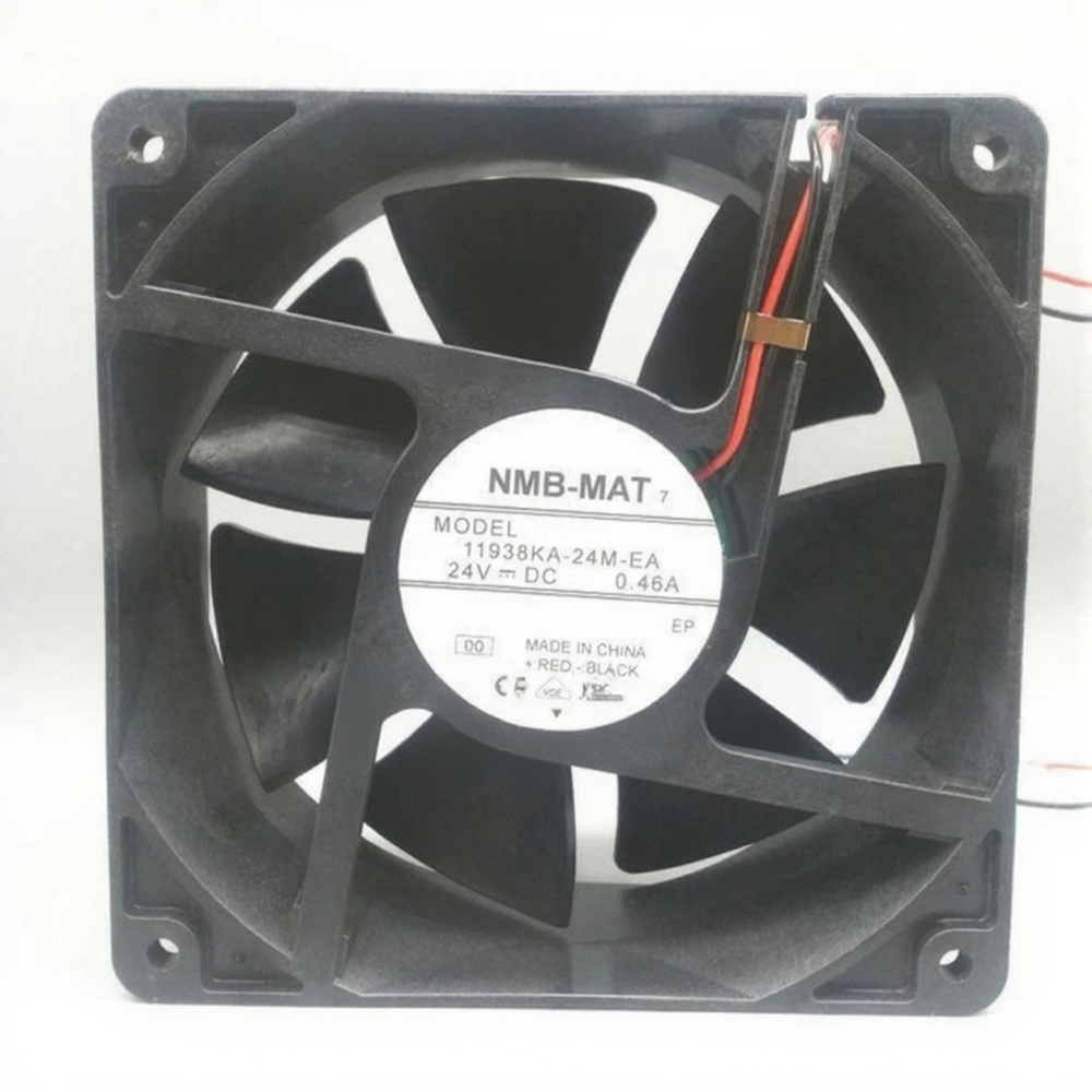 NMB-MAT 11938KA-24M-EA 24V DC 0.46A 11938mm Ball Bearing Industrial Axial Cooling Fan
