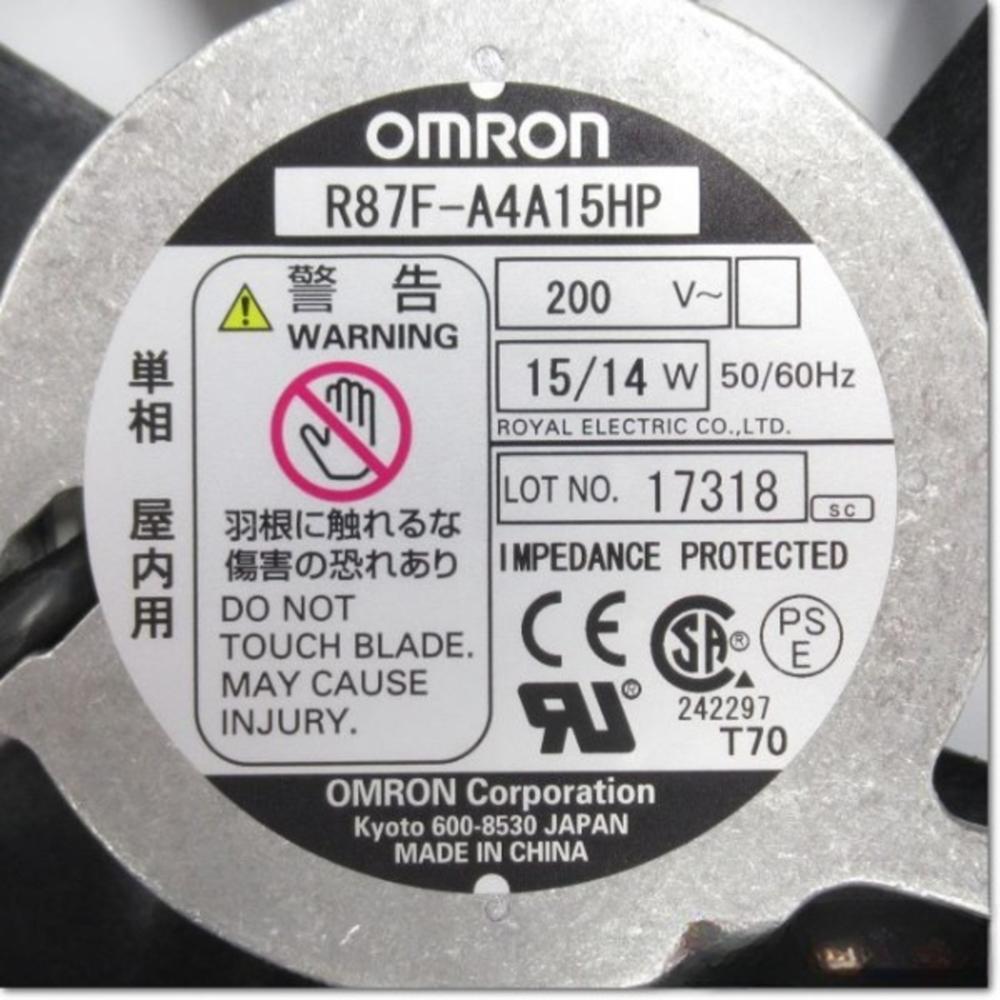 OMRON R87F-A4A15HP 200V AC 15/14W 50/60HZ 17251mm Industrial METAL Axial Cooling Fan