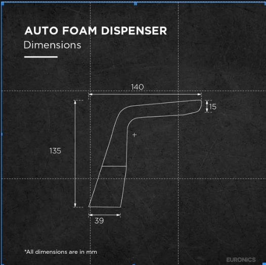 Euronics Auto Foam Dispenser Basic Mount FKSD14