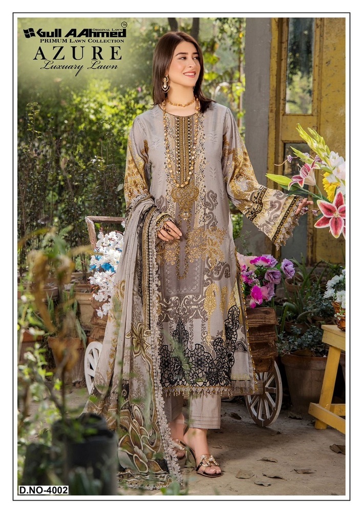 Gullahmed Azure Vol-4  Karachi Dress Material