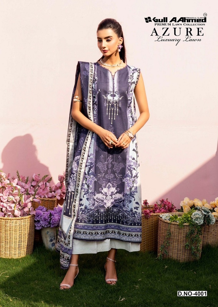Gullahmed Azure Vol-4  Karachi Dress Material