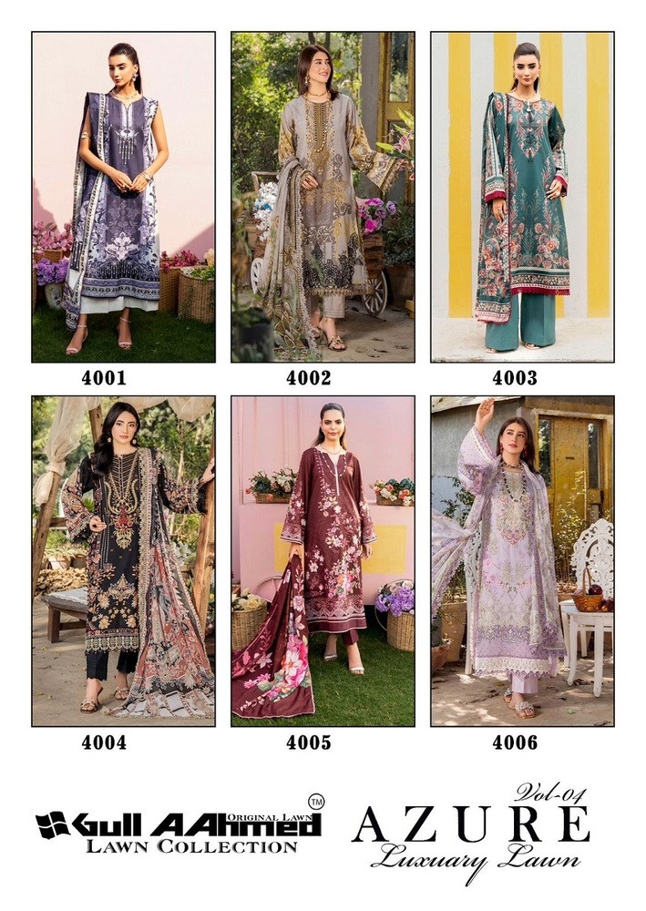 Gullahmed Azure Vol-4  Karachi Dress Material