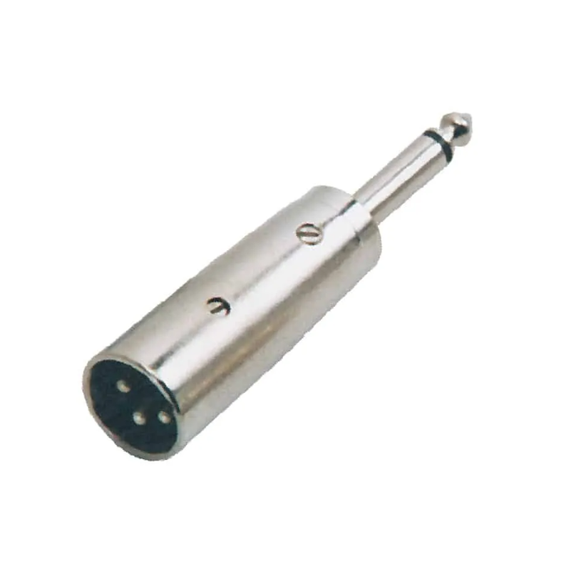 Mx Xlr 3 Pin Mic Male Extension Socket To P-38 Mono Male Connector - Accuracy: >99.9% %