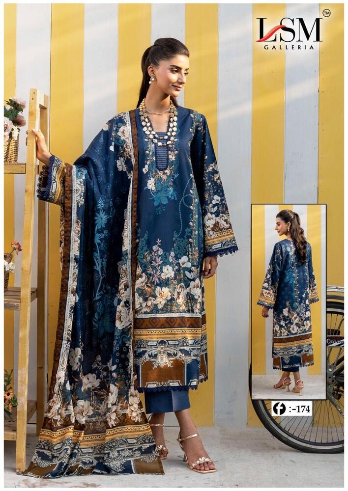 Lsm Firdous Queen Vol-17  Karachi Dress Material