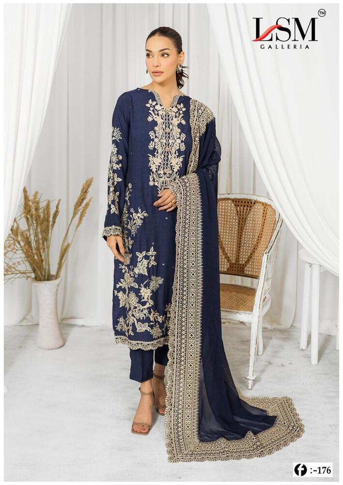 Lsm Firdous Queen Vol-17  Karachi Dress Material