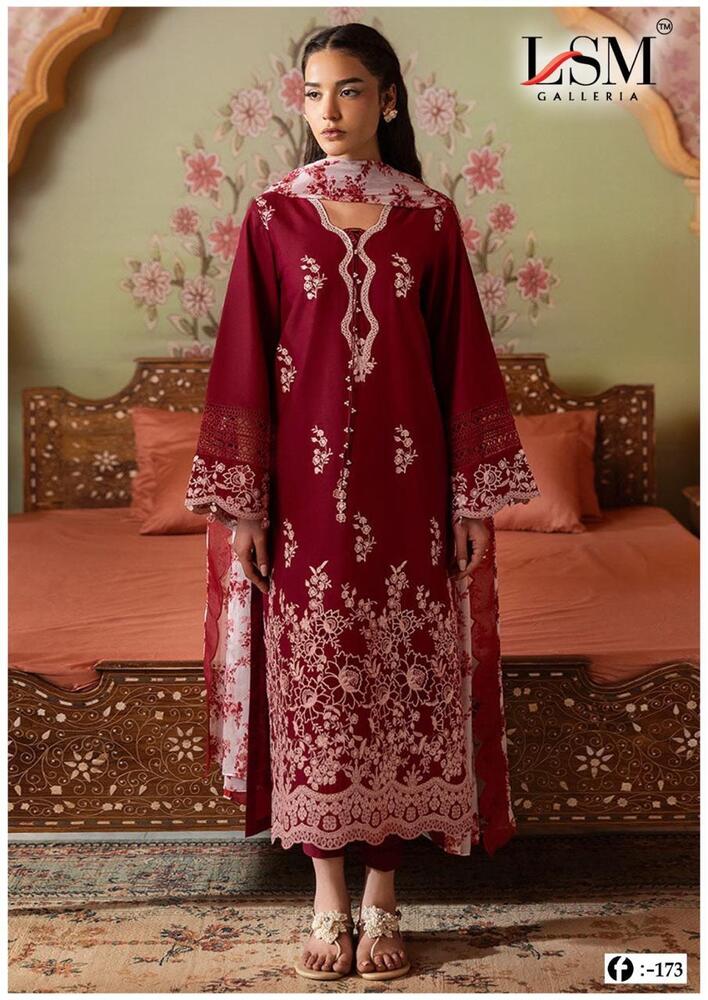 Lsm Firdous Queen Vol-17  Karachi Dress Material