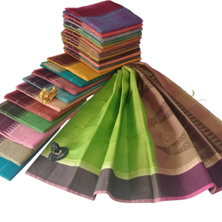 Ladies Cotton Saree - Color: Different Available