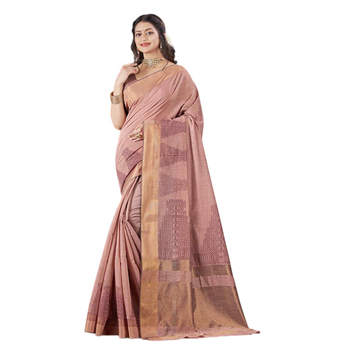 Neha-6035 Cotton Saree - Color: Different Available