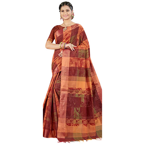 Preethi-724 Cotton Saree - Color: Different Available