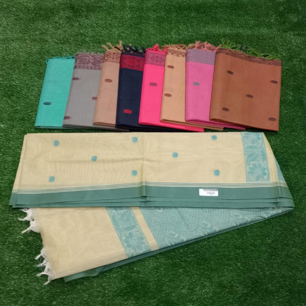 Butta Cotton Saree - Color: Different Available