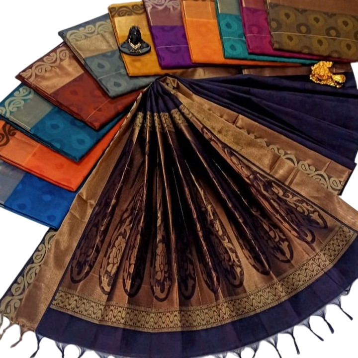Silk Cotton Saree - Color: Different Available