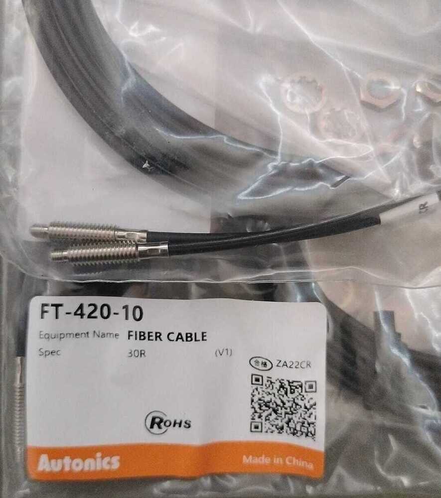 AUTONICS FIBER OPTIC CABLE SENSOR, FT-420-10