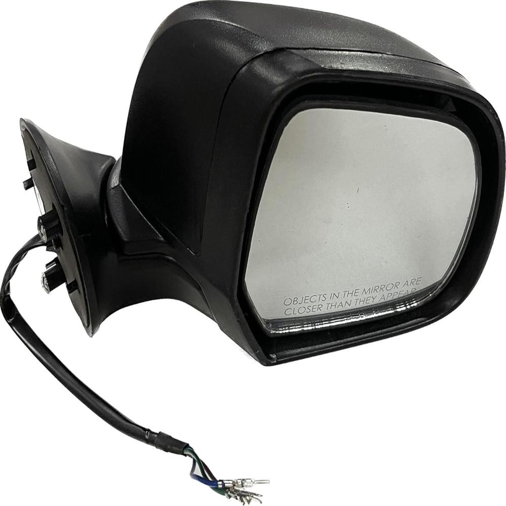 K D Side/Door Mirror for Renault Duster/Verito/Terrano Motor With coupler (Black)