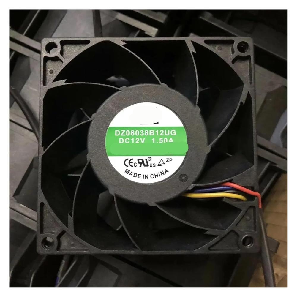 M DZ08038B12UG 12V DC 1.50A 8038mm 4-Wire Ball Bearing Server Industrial Axial Cooling Fan 