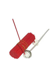 Spray Can Plastic Straw - Color: Red