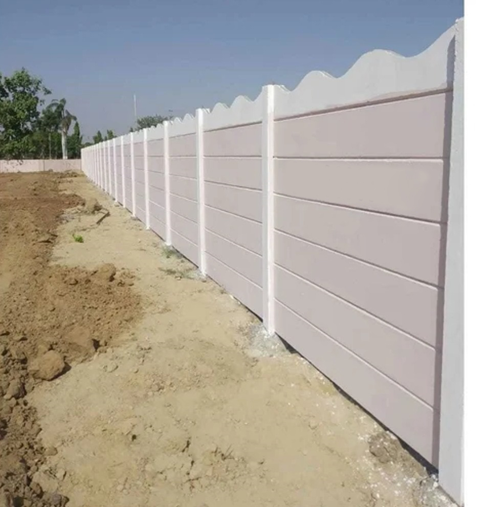 Residential Cement Boundary Wall - Color: Different Available