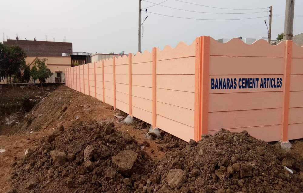 Cement Panel Boundary Wall - Color: Different Available