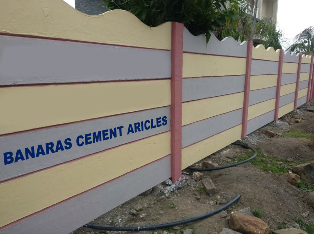 Flat Cement Boundary Wall - Color: Different Available
