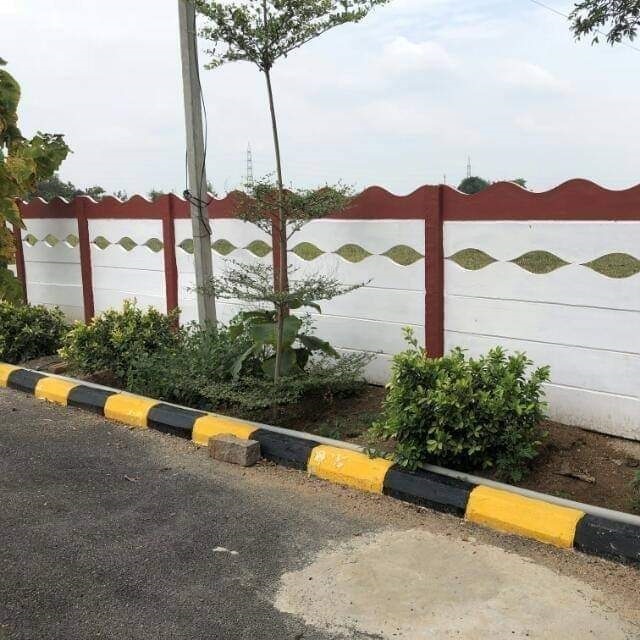 Basic Cement Boundary Wall - Color: Different Available