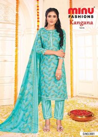 A Line Cotton Kangana Ladies Salwar Suit
