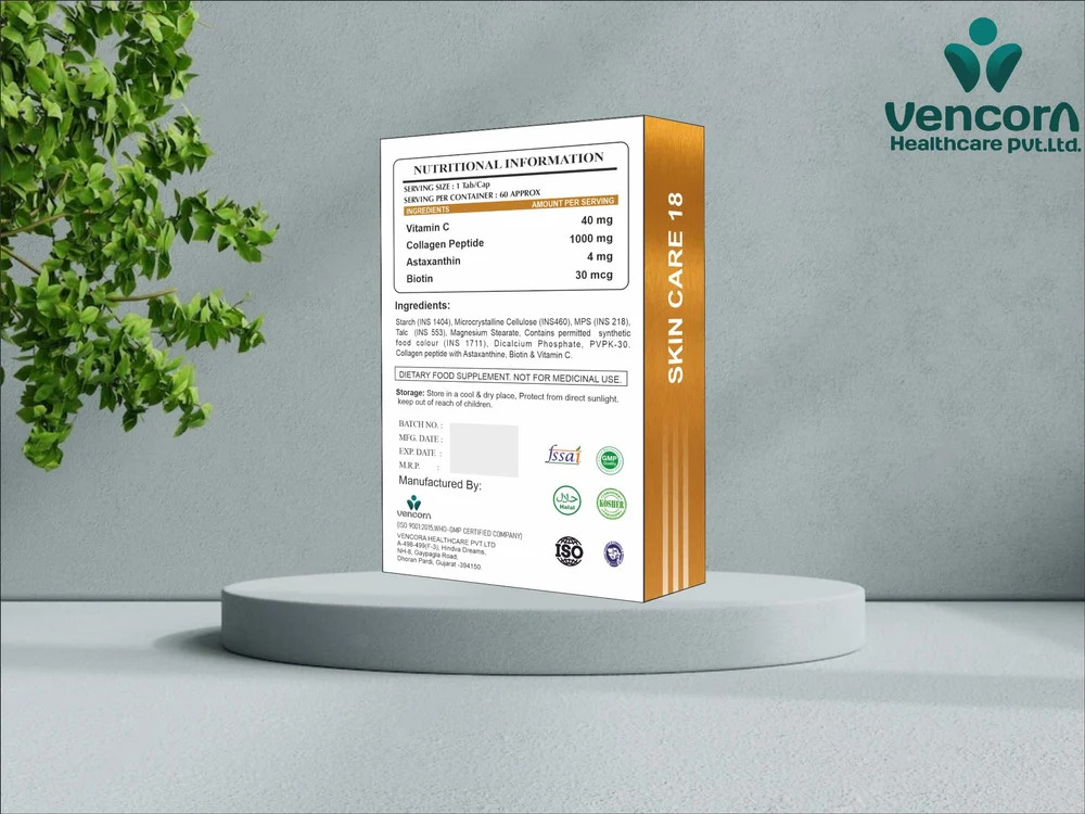 Skin Care-18 Fortified With Collagen Peptide With Astaxanthine, Biotin & Vitamin C