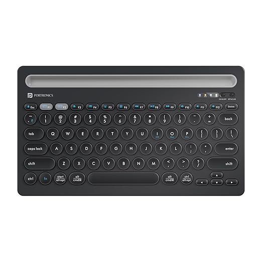 Portronics Bubble Dock Wireless Keyboard - Dimensions: ~A 30.5A Cm A 17.3A Cm A 2.8A Cm Centimeter (Cm)