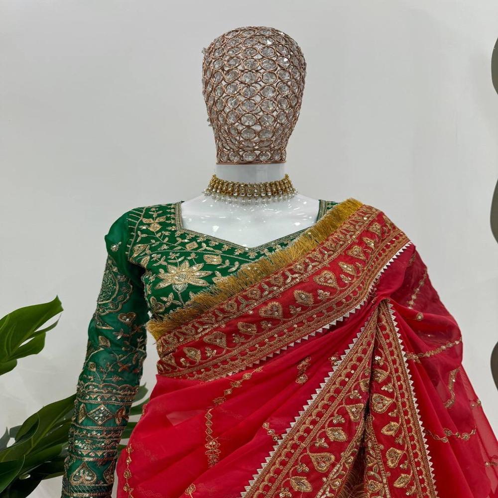 Red Royal Wedding Saree