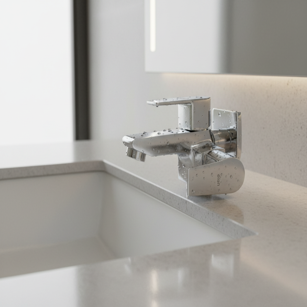 Ari-9012 Aria Brass 2 In 1 Bib Cock - Color: Silver