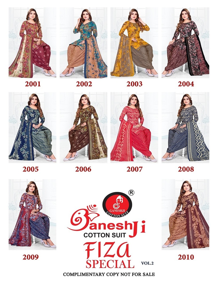 Ganeshji Faiza Vol-2  Dress Material