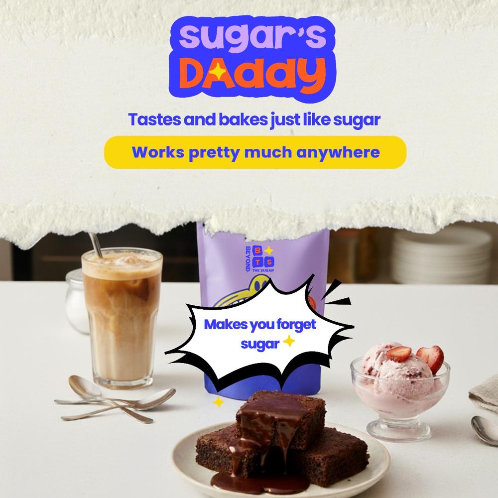 Monk Fruit Sweetener with Allulose | Zero Sugar | Sugar Replacement | Natural