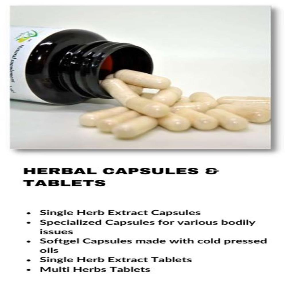 Herbal Capsule Bottle - Grade: A Grade