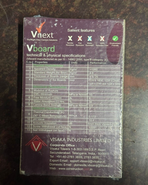 Fibre Cement Board 6mm,8mm,10mm,12mm,18mm (6x4) & (8x4)