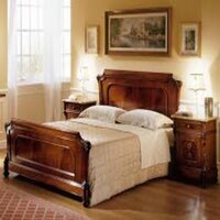 Classic Hand Carved Pannel Wooden Bed For Home - Assembly: Carpenter Assembly