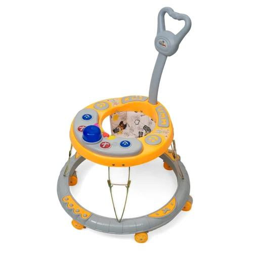 Pvc Musical With Handle Baby Walker - Color: Multicolor