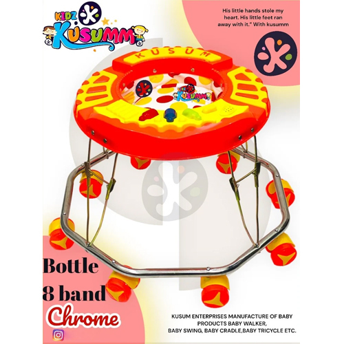 Bottle 8 Band Chrome Baby Walker