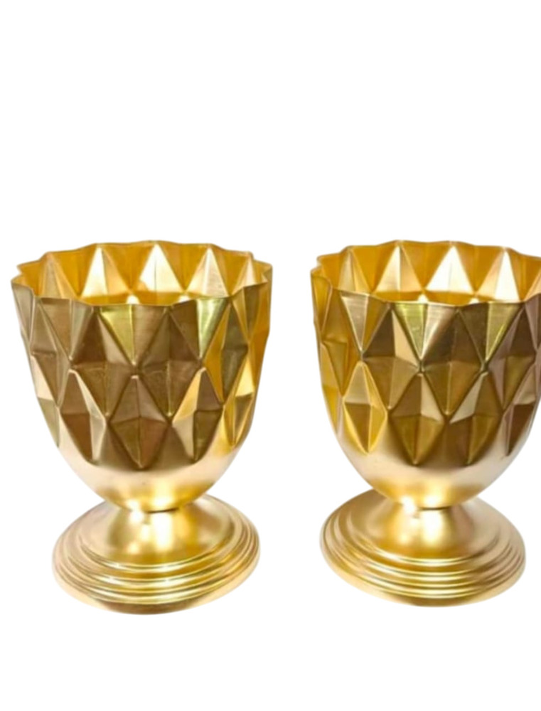 Flower Planter - Color: Golden