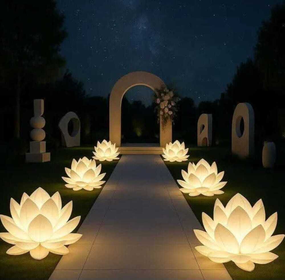 Fiber Flower - Color: Yellow