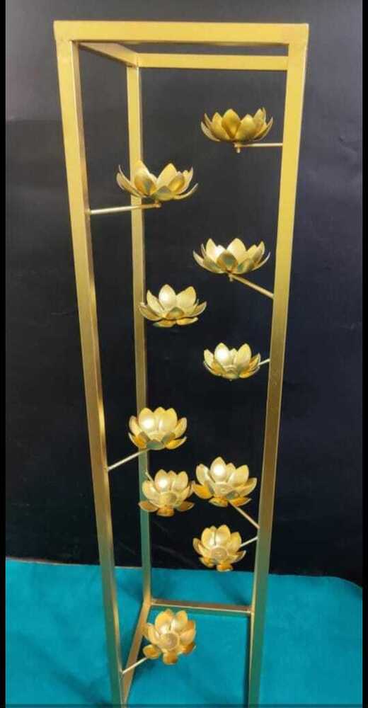 Lotus Cadle Stand - Color: Golden