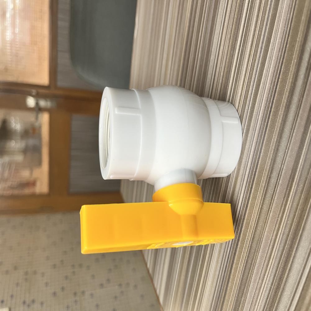 Plastic Upvc Ball Valve - Color: White