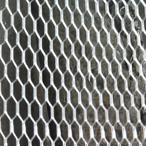 Aluminium Expended Metal Jali - Color: Silver