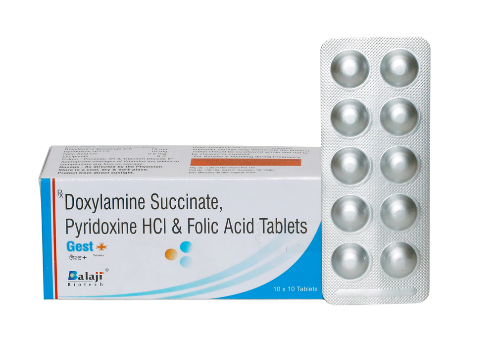 Doxylamine Succinate, Pyridoxine HCI & Folic Acid Tablet