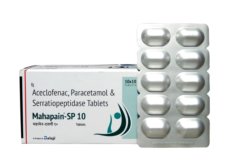 Aceclofenc, Paracetamol & Serratiopeptidase Tablet