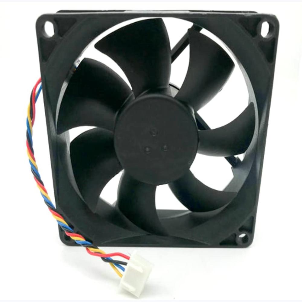 M DA08025B12UH 12V DC 0.50A 8025mm 4-Wire Plastic Ball Bearing Industrial Axial Cooling Fan