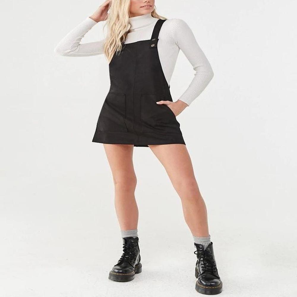 Export surplus women's suede dungaree