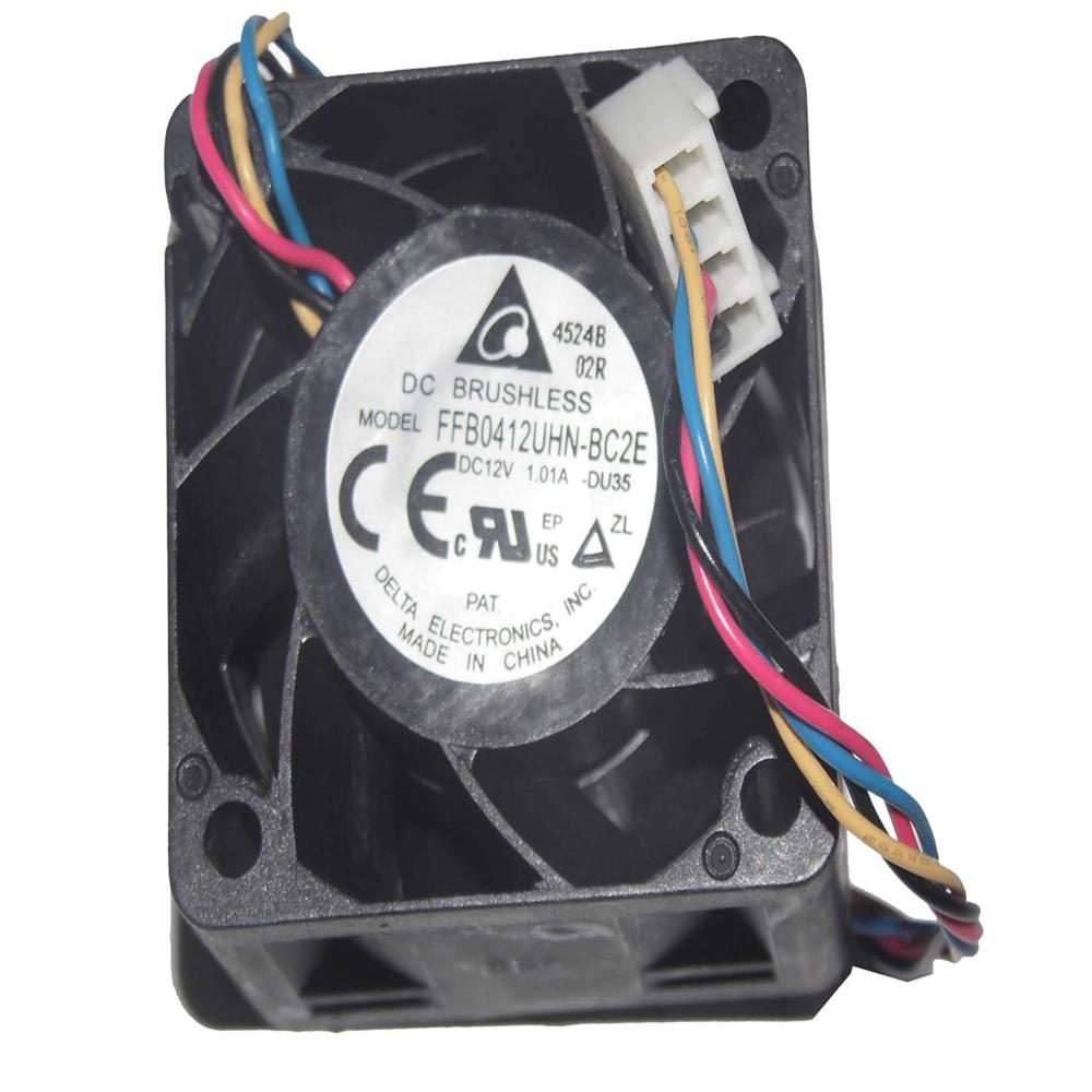 DELTA FFB0412UHN-BC2E 12V DC 1.01A 4-Wire 4028mm Ball PLASTIC Industrial Axial Cooling Fan